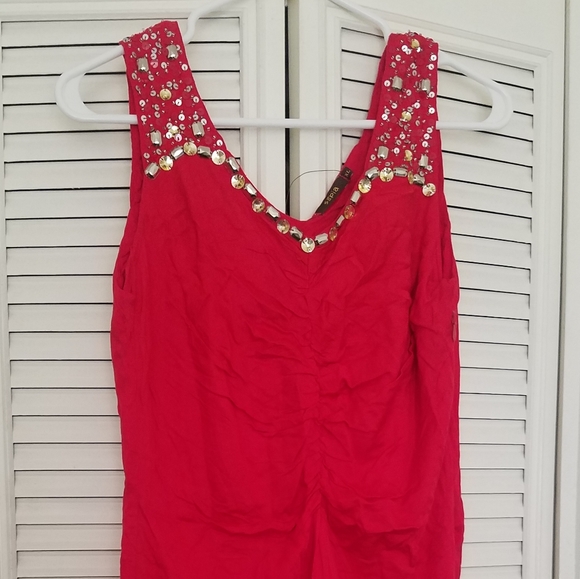 SEPIA, Red dress with sequins, size: XL - Picture 2 of 9